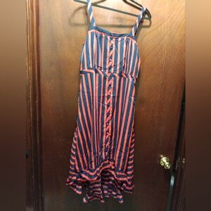 Hayden Los Angeles NWT Woman's Navy And Red High Liw Sundress Size Large